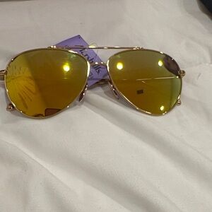 Isabel Marant Gold Aviator Glasses